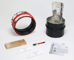 FUNKE Funke BI-Adapter DN150 inkl. VPC-Kuppl. f. Rohr-ID 145-155mm / AD 123-161mm – BIA150