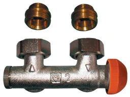 HERZ Herz-3000-Anschlussteil f.Zweirohranl. Fig.3694(91) 1/2"x3/4" E-Form – 1369491