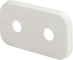 VIEGA Viega Doppelrosette 1079.6 in 110x60x10x15mm Kst. weiss RAL 9010 – 135 959