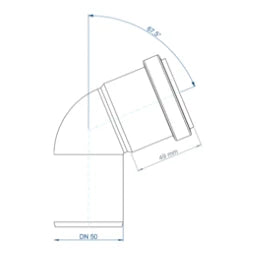 POLOPLAST PO Bogen POLO-KAL NG DN 50/67Grad – 02123