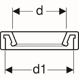 GEBERIT GE Gummimanschette zu Urinal-Einlaufgarnitur 358826 – 358.826.00.1