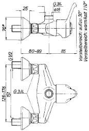 SCHMIEDL GS Brause-Einhebelmischer 1/2" – GS0940