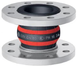 ELAFLEX Elaflex-Rotex Gi-Kompensator PN16 DN 80 I/A:EPDM kurzzeit.b.130Gr.Fl.Stahl verz. – ROTEX 80.16