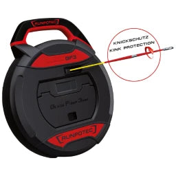 RUNPOTEC GF3 - Ø 3 mm ohne Meterzähler - 30 m Kabeleinziehwerkzeug für Rohrdm 10-50 mm – 10197