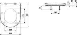 LAUFEN Laufen Pro Universal WC-Sitz weiß, mit Deckel, abnehmbar, m. Absenkautomatik – H8939580000001