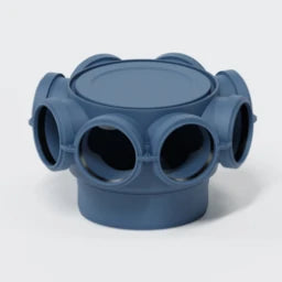 POLOPLAST PO Lüftungsverteiler sternförmig POLO-KWL DN 160/8x75 – 03618