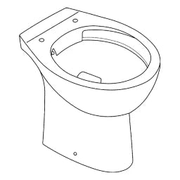 GROHE Grohe Bau Ceramic WC stehend Abgang waagrecht – 39 430 000