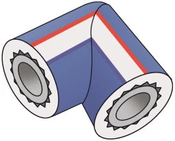 KE KELIT KE20-LX4 KE PP-RCT LX Winkel 90 Grad 25 Isolierst. 4mm – 2502041