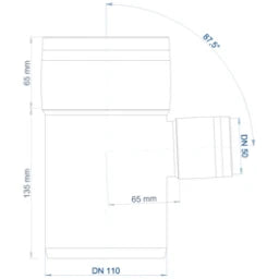 POLOPLAST PO Abzweig POLO-KAL 3S DN 110/50/87Grad – 102648