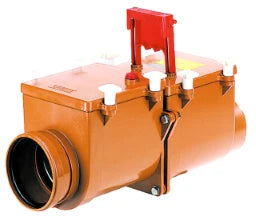 HUTTERER & LECHNER HL710.2 RStauverschl. DN110 m. 2 Niroklappen u. Handabsperrung – HL710.2