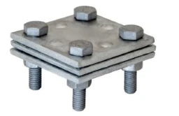 OBERMOSER Kreuzverbinder Stahl feuerverzinkt 60x60 x4 mm flach/flach/flach – BLKLE60-4FL/FL/FLVZ