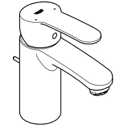 GROHE Grohe Eurostyle Cosmopolitan WT-Batterie Niederdruck Zugstangen-Ablaufgrt. chrom – 33 561 002