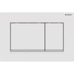 GEBERIT GE Betaetigungsplatte Sigma20 2-Mengen Kunststoff, weiss, square – 115.883.11.1