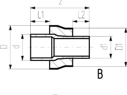FISCHER GEORG GF Cool-Fit Red isol PE100 SDR11 PN16 d90-d75 – 738904323