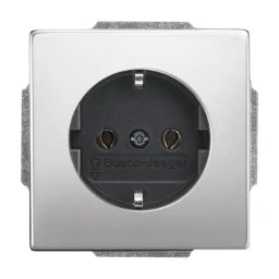 BUSCH-JAEGER Steckdose Pur Edelstahl – 2CKA002011A3850