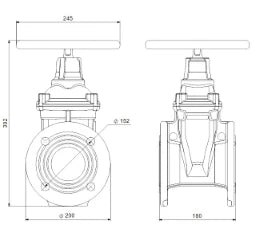 GRUNDFOS Grundfos Absperrschieber DN80 – 96002011