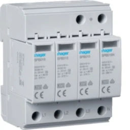 HAGER Überspannungsableiter T2 4P 40kA TT/TNS – SPB413