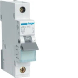 HAGER LS-Schalter 1 polig 6kA B-10A 1M – MBN110