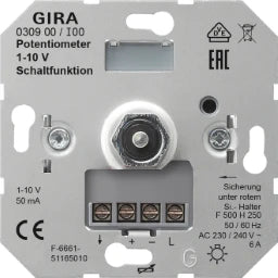 GIRA Potentiometer Steuer 1 - 10 V Schaltfkt Einsatz – 030900