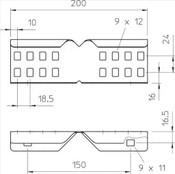 OBO Winkelverbinder für Kabelleiter 64x200 S tahl bandverzinkt – 6208895