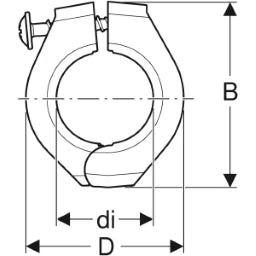 GEBERIT GE FlowFit Fixpunktbefestigung d40mm – 619.734.00.1