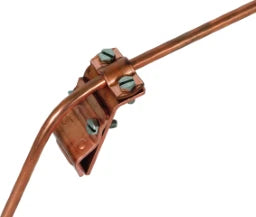 DEHN Dachrinnenklemme Cu f. Wulst 13-25mm m. Zweischrauben-Überleger f. Rd 7-10mm – 338007