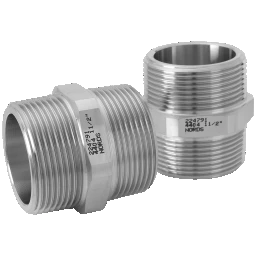 NORDS Nords Sechskantnippel R-207 3/8" Wkst.1.4404 / 316L(1.4436) – 11-0207-03