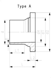 FISCHER GEORG GF Vorschweissbund PP-H d 75 SDR11 Dichtfläche kombiniert – 727798712