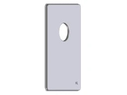 HUTTERER & LECHNER HL04000.4E Abdeckplatte Edelstahl mit Einzelöffnung – HL04000.4E