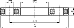 FISCHER GEORG GF Losflansch PP-GF m.Stahleinlage PN16 d 140DN125 f.Stumpfschweiss-System – 727700716