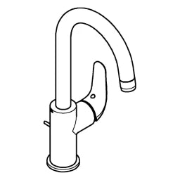 GROHE Grohe Euroeco EH-WT-Batterie L-Size Zugstangen-Ablaufgarnitur chrom – 24 272 001