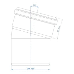 POLOPLAST PO Bogen POLO-KAL NG DN 160/15Grad – 02160