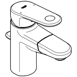 GROHE Grohe Europlus Einhand WT-Batterie chrom, ausziehbarer Auslauf – 33 155 002