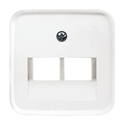 BUSCH-JAEGER Zentralscheibe 2-fach für RJ45 Dosen Reflex SI alpinweiß – 2CKA001753A8402