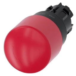 SIEMENS Not-Halt-Pilzdrucktaster, 22mm, rund, Ku nststoff, rot, 30mm, Drehentriegelung – 3SU10001GB200AA0