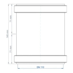 POLOPLAST PO Doppelmuffe POLO-KAL NG DN 110 – 02304
