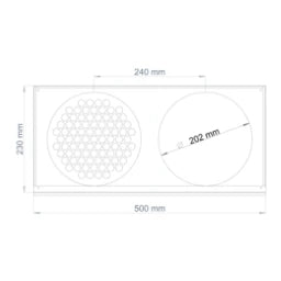 POLOPLAST PO Kombi-Außenblende POLO-KWL DN 200 – 03067