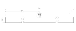 RADIUM LED Linienlampe opal 230V S14d dimmbar 1-sockelig 500mm 450lm – 44014963
