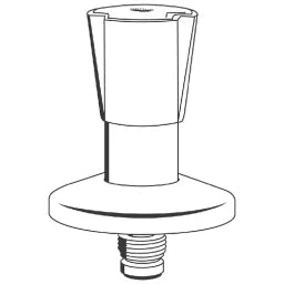 GROHE Grohe Oberteil Costa für UP-Ventil Dreikantgriff 1/2" blau/rot – 11 513 000