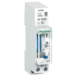 SCHNEIDER ELECTRIC Zeitschaltuhr mech. IH24h 1c ARM, 1 TE, 24 Std., 1 Kanal, 100 Std. Reserve – 15336