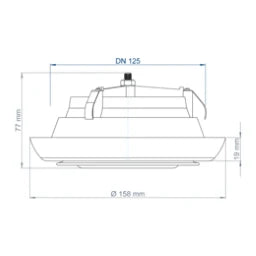 POLOPLAST PO Zuluftventil POLO-KWL DN 125 – 03049