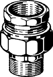 VIEGA Viega Rohrverschraubung 3331 flachdichtend in R1 1/4 x Rp1 1/4 Rg – 271 343