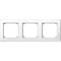 MERTEN M-SMART-Rahmen, 3fach, polarweiß glänzen d – 478319