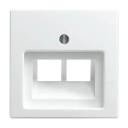 BUSCH-JAEGER Zentralscheibe 2-fach für RJ45 Dosen Balance SI alpinweiß – 2CKA001753A0226