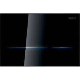 GEBERIT GE WC-Steuerung Netz, mit Sigma80 2-M schwarz/Glas, beruehrlos, square – 116.090.SG.6