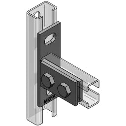 MEFA Stirnplatte C-Profil 35 längs für C-Profil 35, Stex 35 gvz – 081655802