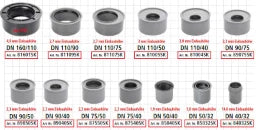 AIRFIT Superkurz-Reduzierstück DN 110x75 aus PP – 81107SK