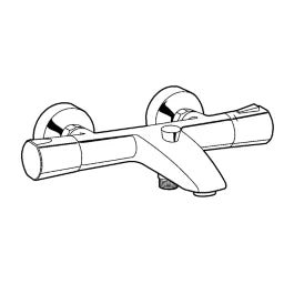 KLUDI Kludi Zenta Wannenf.u.Brause Thermostat DN15, chrom – 351010538