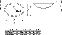 VILLEROY&BOCH V&B Evana Einbauwaschtisch 50x35cm weiß – 61470001