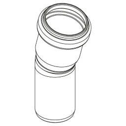REHAU RAUPIANO PLUS Bogen DN 32, 15 Grad – 11326001001